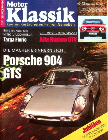 Deckblatt Motor Klassik (12/1993)